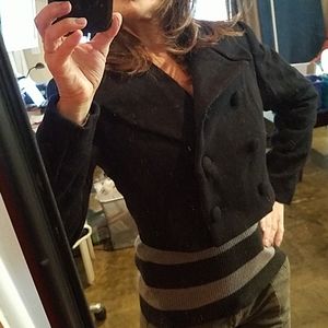 Peacoat cropped-wool